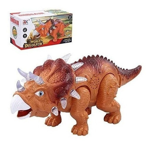 Imagen 1 de 1 de Juguete De Luces Y Sonidos De Dinosaurio Triceratops