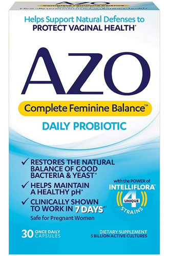 Azo Complete Femenine Balance Probiotico Salud Vaginal