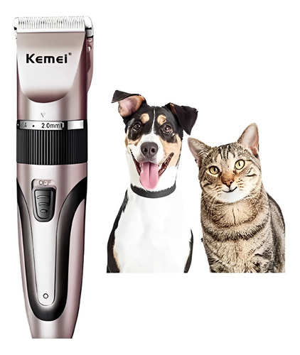 Maquina De Tosa Sem Fio 127/220V Cães E Gatos Tosador Pet Cor Dourado-escuro