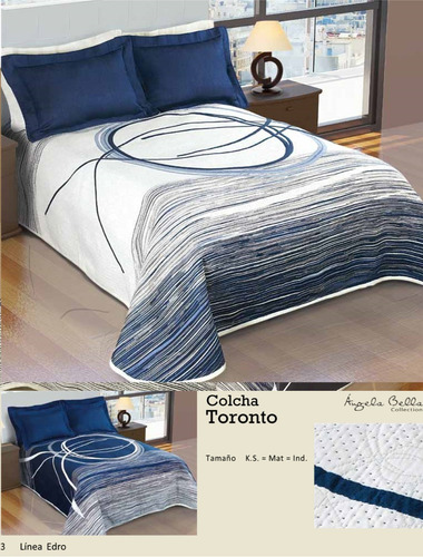Colcha Toronto Dos Vistas Linea Edro Queen Size