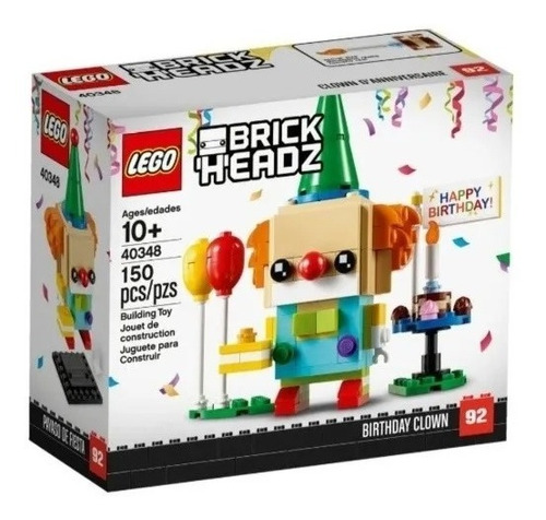 Lego Brickheadz Payaso De Fiesta Set 40348