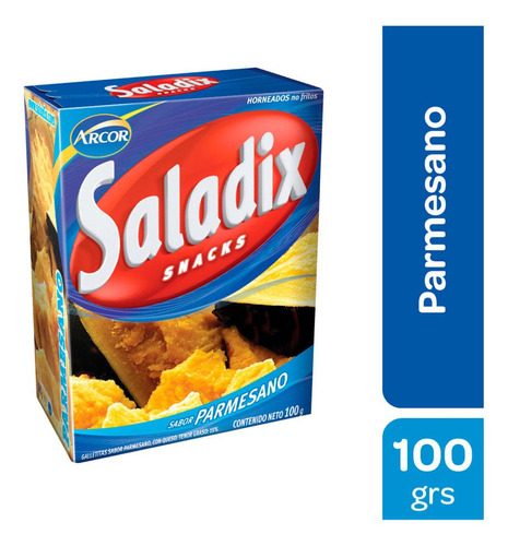 Saladix Sabor Parmesano Snacks X 100 Gr