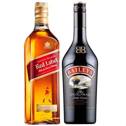 Baileys Licor Original + Whisky Johnny Walker Red Label X2