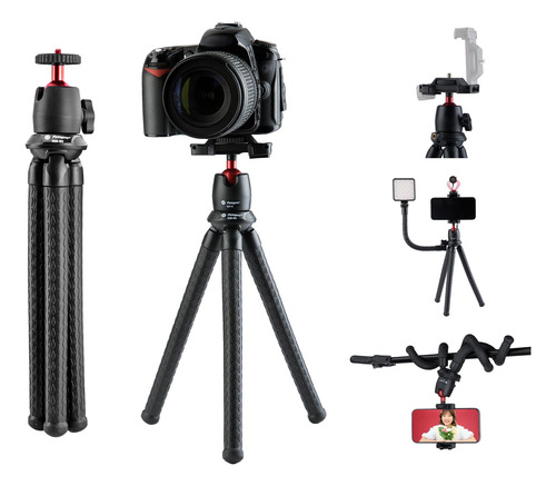 Trípode Fotopro Mini Flexible Soporte Oculto Para Cámara Color
