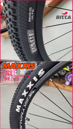 Bicicleta Bitta Vulcano Rodado 29 Aluminio 6061 Hidroformado Cableado Interno Shimano 21 Velocidades Suspensión Con Bloqueo Frenos A Disco Talle L Color Titanio Terra Mtb Con Cubiertas Maxxis