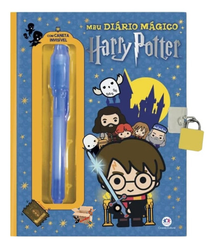 Meu Diário Mágico Harry Potter Com Caneta Especial Infantil