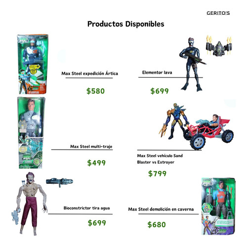 Max Steel Super Motocross Coleccionable (Usado)