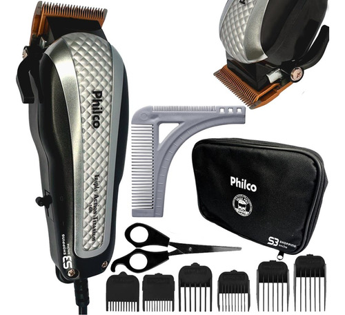 Cortador De Cabelo Philco Profissional 14w E Pente Pra Barba