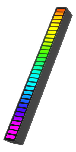 Barra De Luzes De Nivel P/ Musica Acegeek Light, Rgb, Black