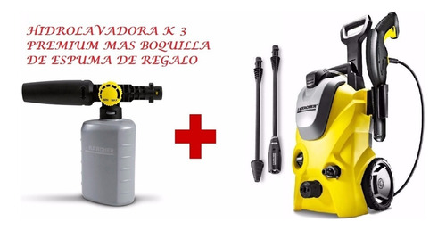 Hidrolavadora Karcher K 3 Premium + Boquilla Espuma Regalo