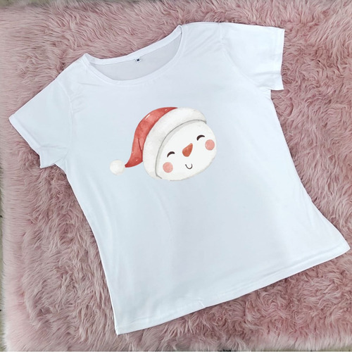 Blusa Playera Muñeco De Nieve Con Gorro Navidad Mujer Extra
