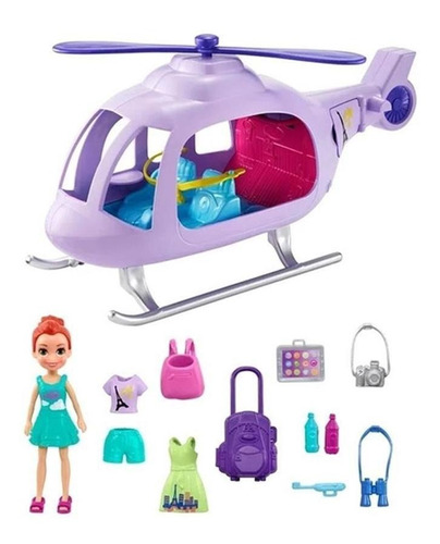 Polly Pocket - Helicóptero De Aventura - Mattel