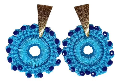 Aretes Candonga Crochet Mandala