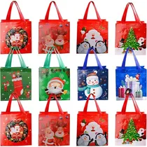 Comprar Bolsas Navidad Dulceros Navidad 12pz Bolsas Navideñas Niños