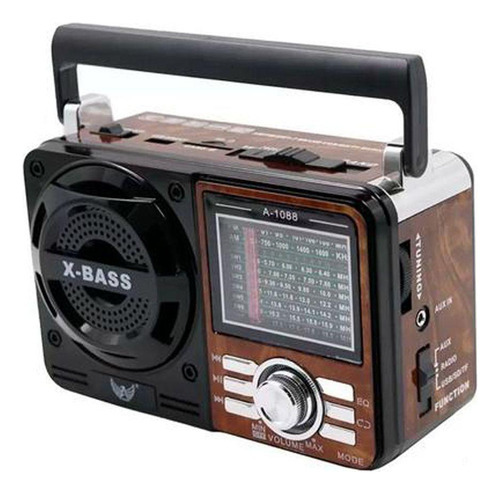 Rádio Portátil Altomex A-1088 Fm/am/sw1-7 Marrom