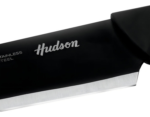 Cuchillo Hudson Cheff Design 8 Antiadherente Cuchilla Bz3 Color Negro