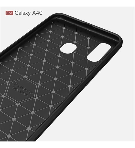 Funda Tpu Fibra Carbono Con Textura Cepillada Para Samsung
