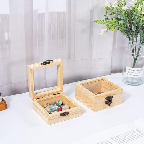 Para Caja De Madera Para Envolver Regalos De 1/3 Piezas De