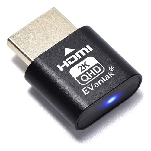 Evanlak Hdmi Dummy Plug Headless Ghost Display Emulator Prem