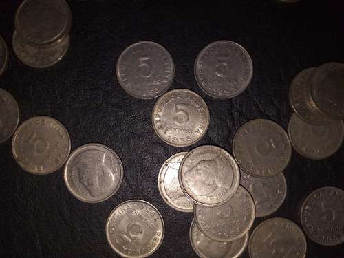 Lote 50 Monedas Argentina 5 Centavos - 1951 A 1956