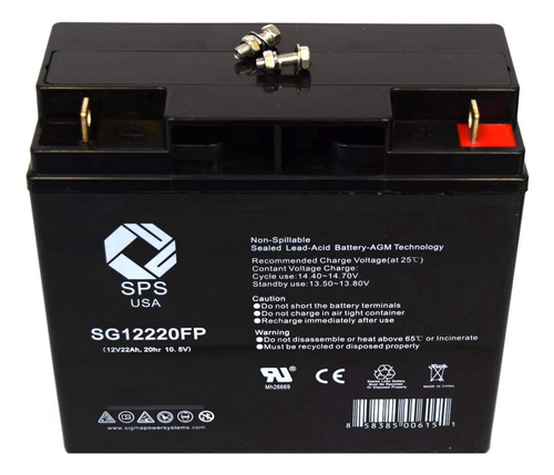 Sps Bateria Repuesto 12 V 22 Ah Para Vector Vec Jump Starter