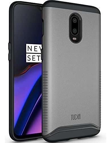 Funda Oneplus 6t Estuche Rigido  Doble Capa Resistente Gris 