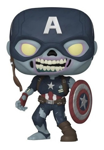 Figura De Accion Del Capitan America Zombie  De Marvel Funko Pop