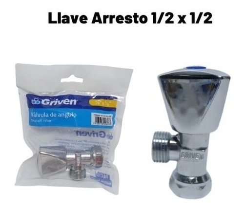 Llave De Arresto 1/2x1/2 Griven De Alta Calidad