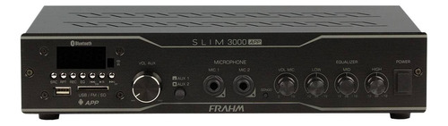 Amplificador Receiver De Som Ambiente Frahm Slim 3000 App Cor Preto Potência de saída RMS 200 W 110V/220V