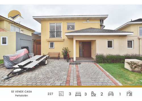 Casa 3d 3b En Condominio Cerrado Peñalolém. 