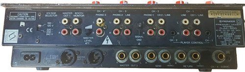 Mezclador Dj De 4 Canales Djm-500 Pioneer Dj (Usado)