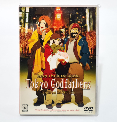 Dvd Tokyo Godfathers Lacrado Anime Original Tk0f