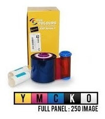 Single-Sided or 125 Images Dual-Sided 800077-740EM Zebra ZXP 7 Series Colour Ribbon for 250 Images 