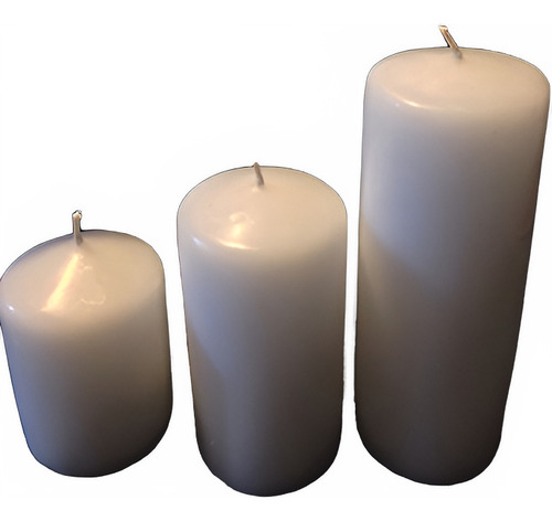 Cirio 6x10 Cm Con 5 Piezas Blanco