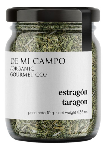 Estragon Organico En Frasco De Mi Campo 15 Gr