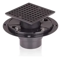 Comprar Desagüe De Ducha Cuadrado Con Colador Negro Mate Y Desagüe