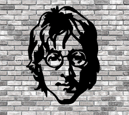 Cuadro Jhon Lennon The Beatles Madera Calada 