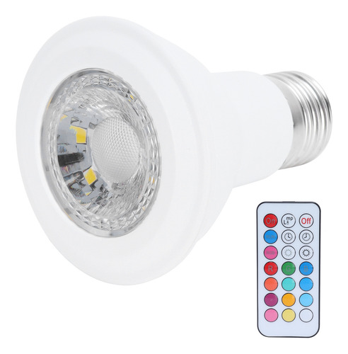 Bombilla Rgbw Spot E27 Que Cambia De Color Para Decoración D