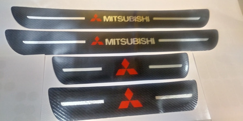 Adhesivos Mitsubishi Lancer X Protectores Internos Carbono 