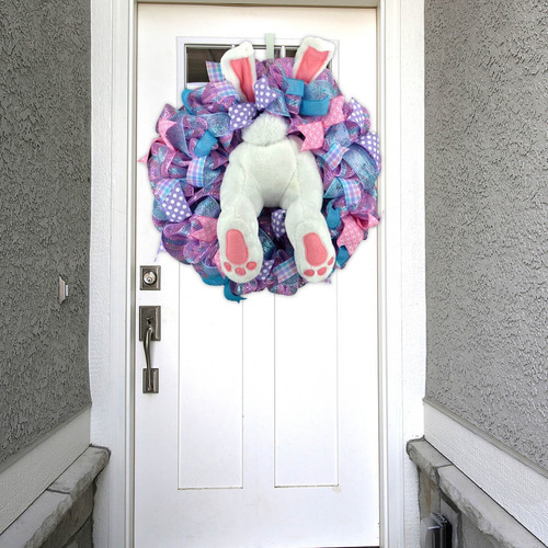 Wreath Easter Thief Bunny Butt With Ears Bunny Shape Cute De