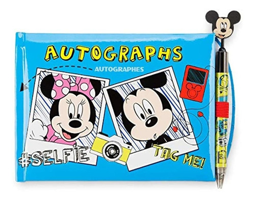 Libro De Autógrafos Oficiales Con Bolígrafo, Mickey Mouse