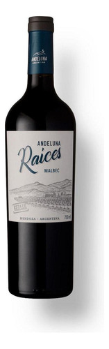 Vinho Argentino Andeluna Raíces Malbec 750ml