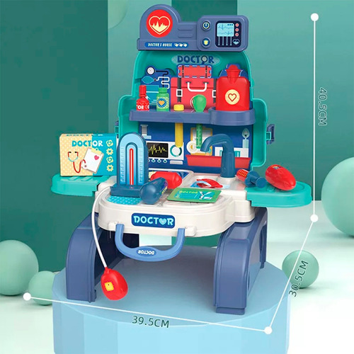 Imagen 2 de 5 de Juguete Maleta Doctor Juguete Clínica Niños