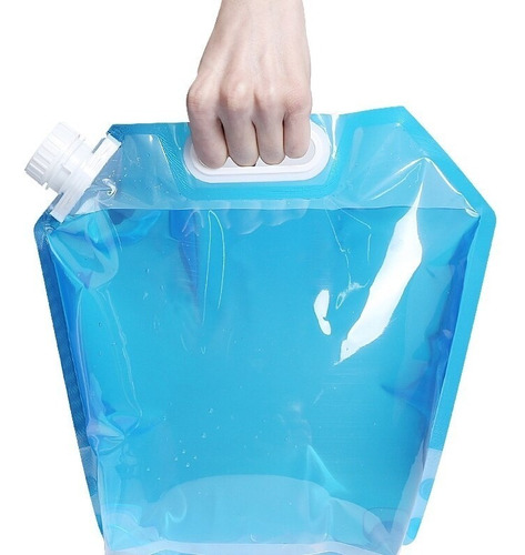Bolsa Para Agua Y Bebida 10l Plegable Plástico Resistente