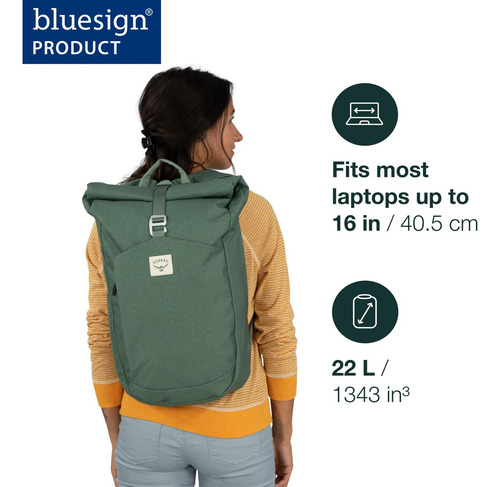 Mochila Osprey Arcane Roll Top Commuter Porcelana Naranja