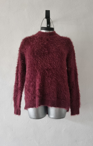 Sueter Suave Pelo Largo Barbas Mujer Talla Xl - Xxl / 38-40