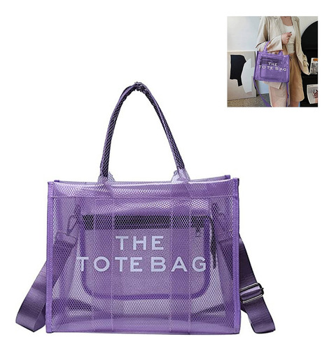 Bolsa Transparente De Moda Coreana Jelly Bag Commuter Bag