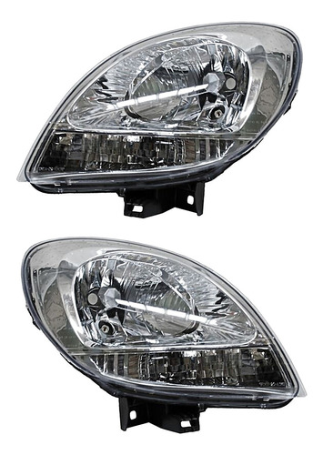 Kit 2 Faros Renault Kangoo 13 Al 15 Generica