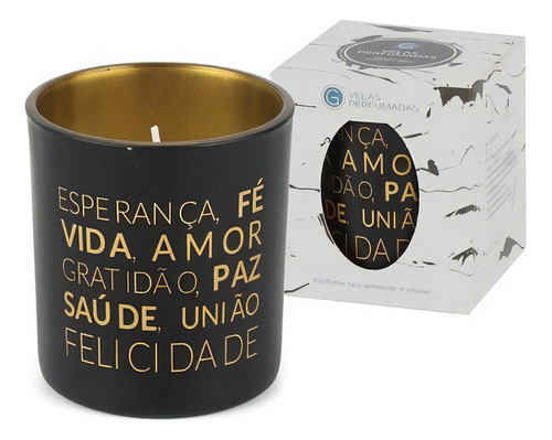 Vela Aromática Decorativa Com Suporte De Vidro Parafina Cor Relax 5 Fragrância Relax Liso