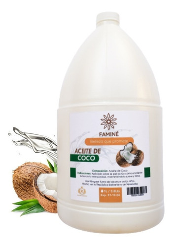 Aceite Corporal De Coco By Reyalite Company 3.8 L